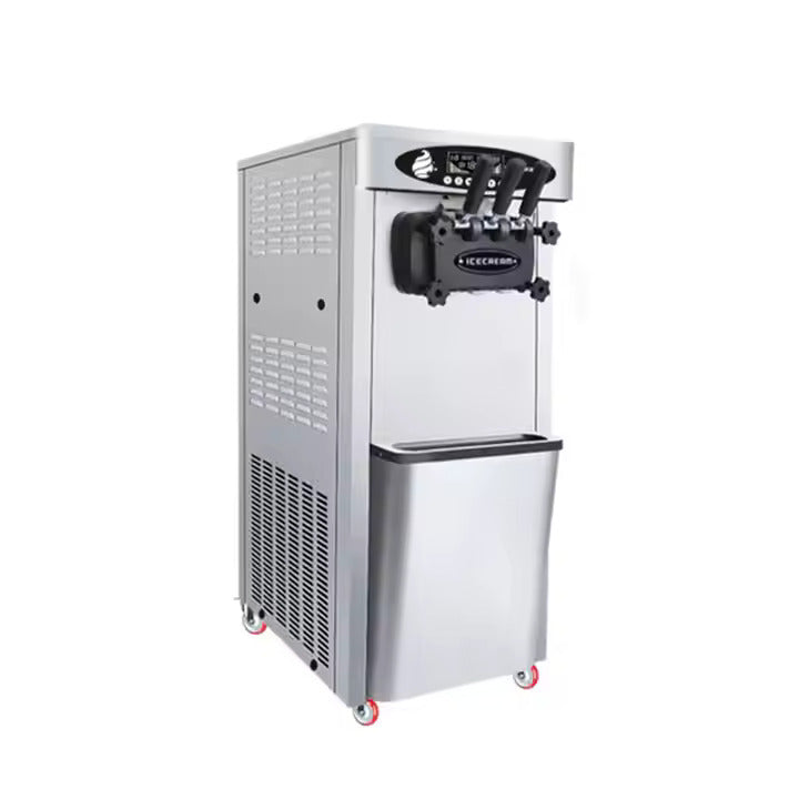 BK-622 Commercial Triple Head Ice Cream Machine - 304 Stainless Steel