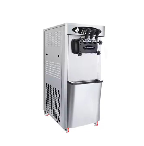 BK-622 Commercial Triple Head Ice Cream Machine - 304 Stainless Steel