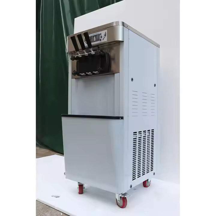 BK-622 Commercial Triple Head Ice Cream Machine - 304 Stainless Steel
