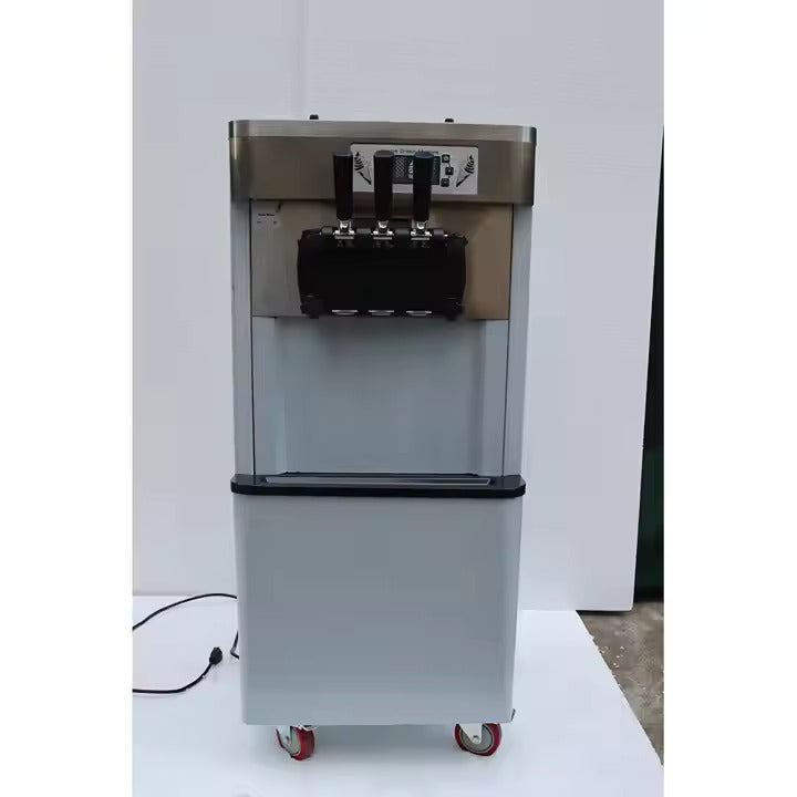 BK-622 Commercial Triple Head Ice Cream Machine - 304 Stainless Steel
