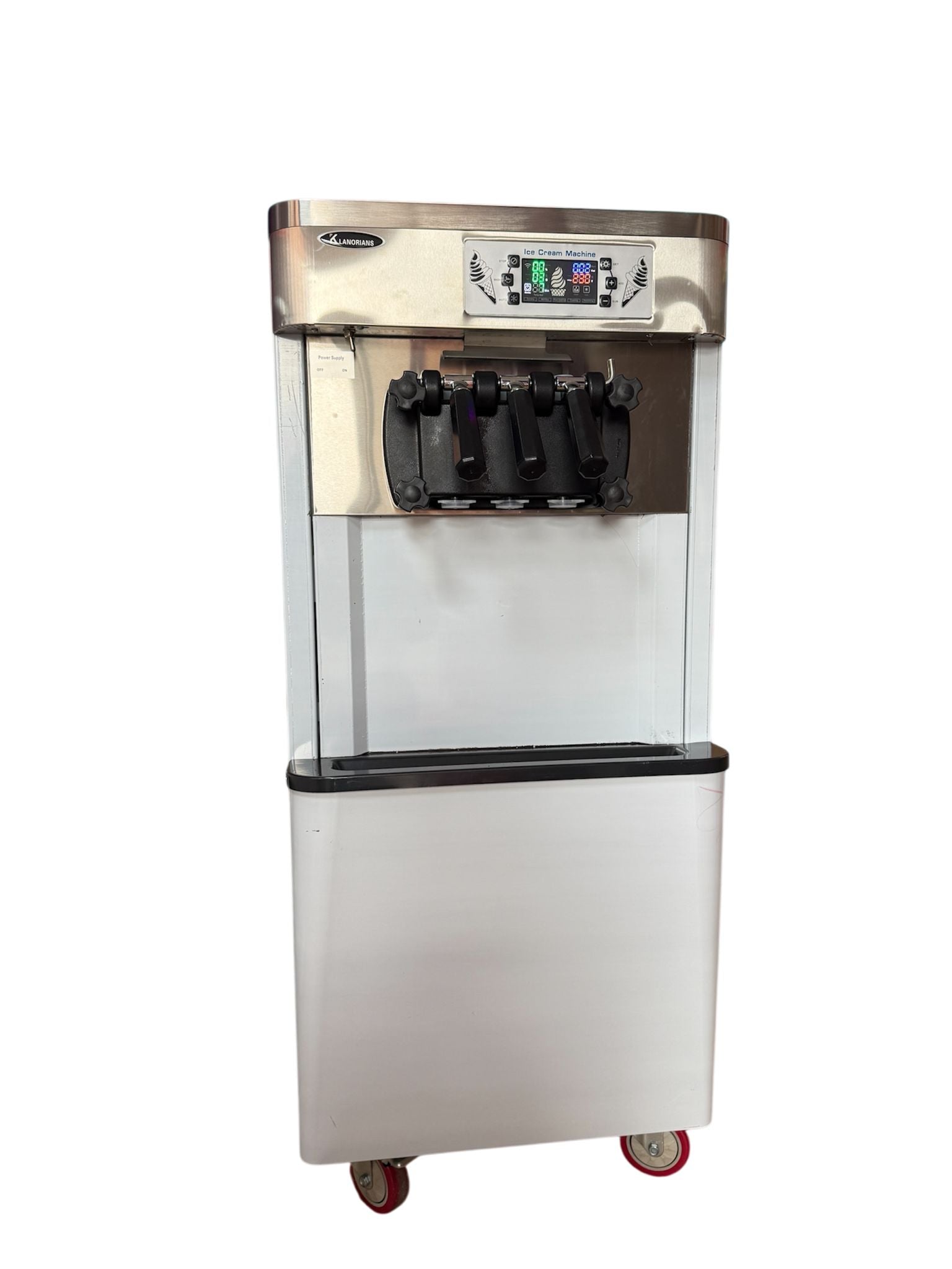 BK-622 Commercial Triple Head Ice Cream Machine - 304 Stainless Steel