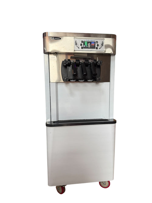 BK-622 Commercial Triple Head Ice Cream Machine - 304 Stainless Steel