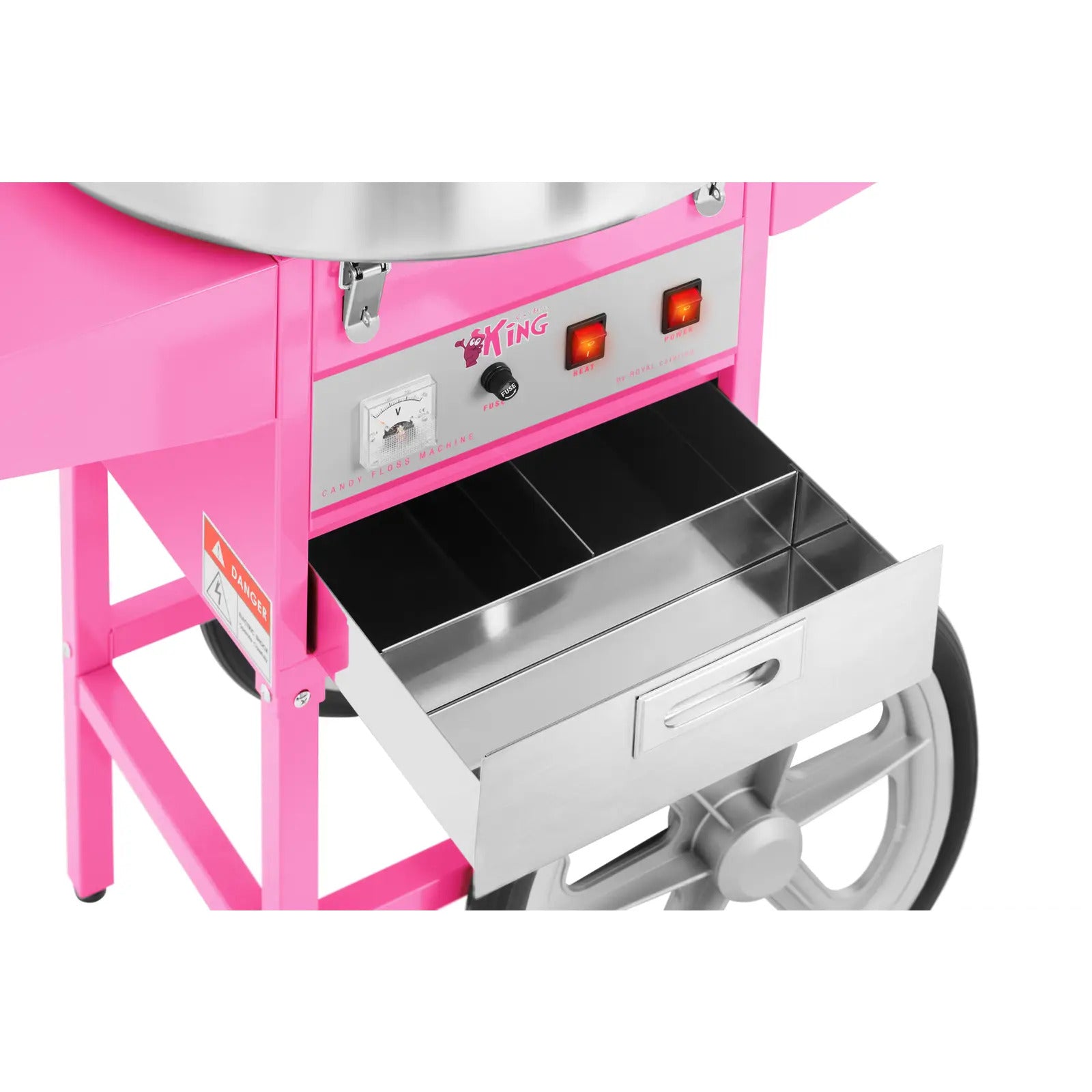 HEC-03C Commercial Cotton Candy Machine – Stainless Steel - UK Electric Candy Floss Maker